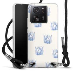 New Carry Case Transparent Stoff schwarz/silber