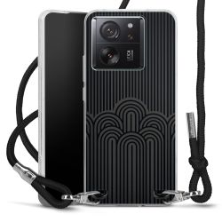 New Carry Case Transparent Stoff schwarz/silber