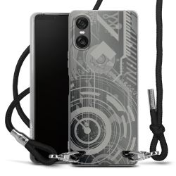 Carry Case Transparent Fabric black/silver