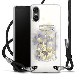 Carry Case Transparent Fabric black/silver