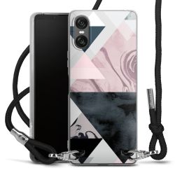 Carry Case Transparent Fabric black/silver