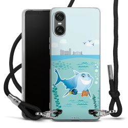 New Carry Case Transparent Stoff schwarz/silber