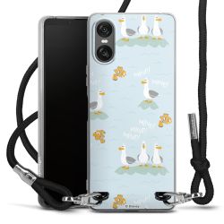 New Carry Case Transparent Stoff schwarz/silber