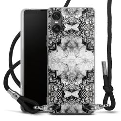 Carry Case Transparent Fabric black/silver