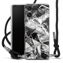 Carry Case Transparent Fabric black/silver