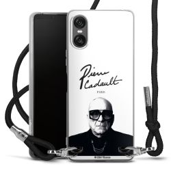 New Carry Case Transparent Stoff schwarz/silber