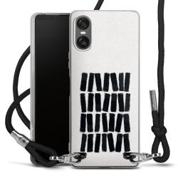 New Carry Case Transparent Stoff schwarz/silber