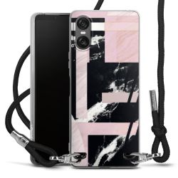 New Carry Case Transparent Stoff schwarz/silber