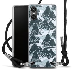 New Carry Case Transparent Stoff schwarz/silber