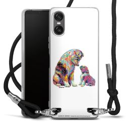 New Carry Case Transparent Stoff schwarz/silber