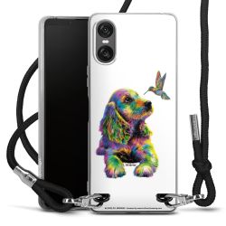 New Carry Case Transparent Stoff schwarz/silber