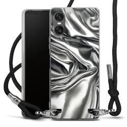 New Carry Case Transparent Stoff schwarz/silber