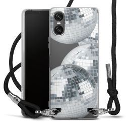 New Carry Case Transparent Stoff schwarz/silber