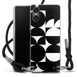 New Carry Case Transparent Stoff schwarz/silber