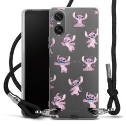 New Carry Case Transparent Stoff schwarz/silber