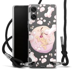 New Carry Case Transparent Stoff schwarz/silber