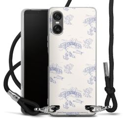 New Carry Case Transparent Stoff schwarz/silber