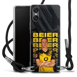 New Carry Case Transparent Stoff schwarz/silber