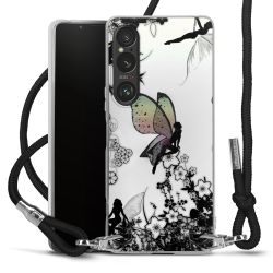 Carry Case Transparent Fabric black/silver