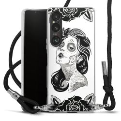 Carry Case Transparent Fabric black/silver