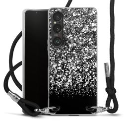 Carry Case Transparent Fabric black/silver