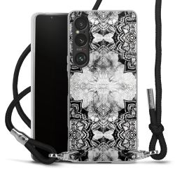 Carry Case Transparent Fabric black/silver