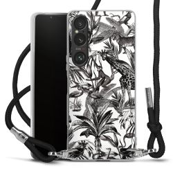 Carry Case Transparent Fabric black/silver