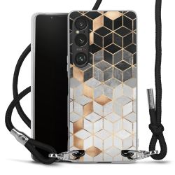 Carry Case Transparent Fabric black/silver