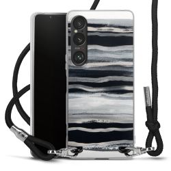 Carry Case Transparent Fabric black/silver