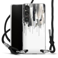 Carry Case Transparent Fabric black/silver