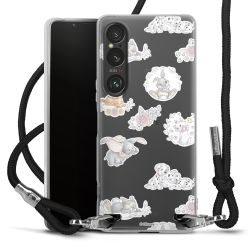 New Carry Case Transparent Stoff schwarz/silber