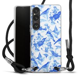 New Carry Case Transparent Stoff schwarz/silber