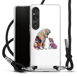 New Carry Case Transparent Stoff schwarz/silber