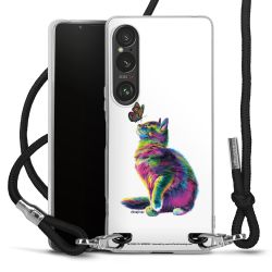 New Carry Case Transparent Stoff schwarz/silber