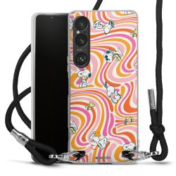 New Carry Case Transparent Stoff schwarz/silber