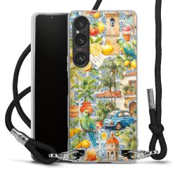 New Carry Case Transparent Stoff schwarz/silber