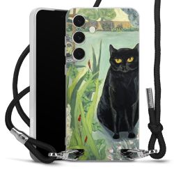 New Carry Case Transparent Stoff schwarz/silber