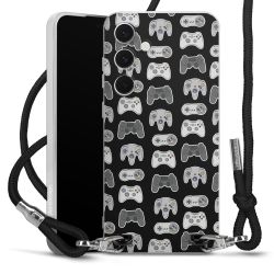 Carry Case Transparent Fabric black/silver