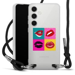 New Carry Case Transparent Stoff schwarz/silber