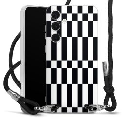 New Carry Case Transparent Stoff schwarz/silber