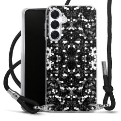 Carry Case Transparent Fabric black/silver