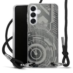 Carry Case Transparent Fabric black/silver