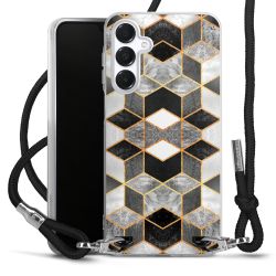 Carry Case Transparent Fabric black/silver