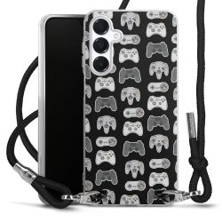 Carry Case Transparent Fabric black/silver