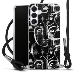 Carry Case Transparent Fabric black/silver