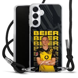 New Carry Case Transparent Stoff schwarz/silber