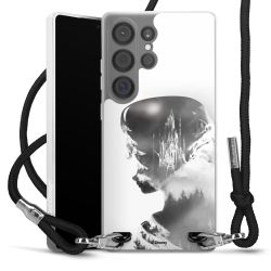 New Carry Case Transparent Stoff schwarz/silber