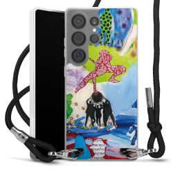 New Carry Case Transparent Stoff schwarz/silber