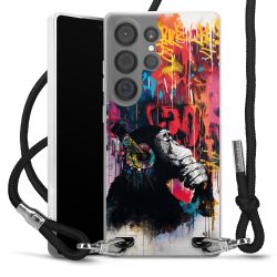 New Carry Case Transparent Stoff schwarz/silber