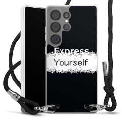 New Carry Case Transparent Stoff schwarz/silber